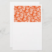 Oranje Hawaiian Hibiscus Briefpapier (Voorkant / Achterkant)