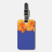 Oranje Hawaiian Hibiscus Flowers Bagagelabel (Voorkant verticaal)