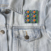 Oranje Hawkweed 1 Button (In situ)