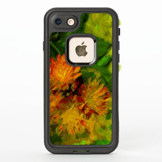 Oranje Hawkweed Wildflower Abstract (Achterkant)