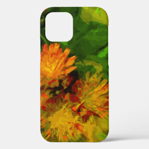 Oranje Hawkweed Wildflower Abstract Impressionisme Case-Mate iPhone Case