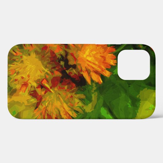 Oranje Hawkweed Wildflower Abstract Impressionisme Case-Mate iPhone Case (Achterkant (horizontaal))