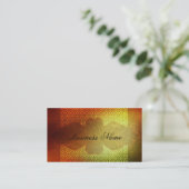 Oranje hedendaags salon en spa visitekaartje (Staand voorkant)