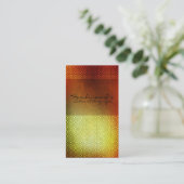 Oranje hedendaagse salon en sp visitekaartje (Staand voorkant)