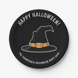 Oranje heks Pet heks Pet happy halloween Papieren Bordje