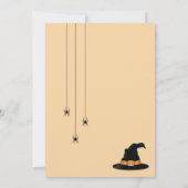 Oranje heksenpoten in een ketel Halloween feest Kaart (Achterkant)