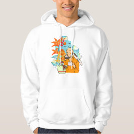Oranje Helderheid en Koffie Eenzaamheid Hoodie