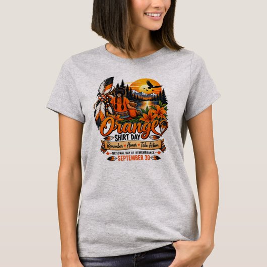 Oranje Hemd Dag 30 September Herinner Eer Neem T-shirt (Voorkant)