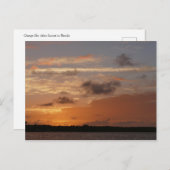 Oranje hemel na zonsondergang in Florida Briefkaart (Voorkant / Achterkant)