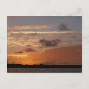 Oranje hemel na zonsondergang in Florida Briefkaart