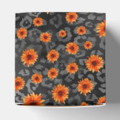 Oranje hemellichamen en zonnebloempitten Design 4 Bedankdoosjes (Bovenkant)