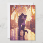 Oranje Herfst Berg Bruiloft Foto Save Date  Save The Date (Achterkant)