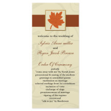 oranje herfst bruiloft programma