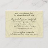 oranje herfst bruiloft wenskaarten informatiekaartje (Achterkant)