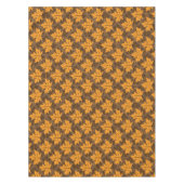 Oranje herfst esdoorn verlaat bruin herfstinterieu tafelkleed (Voorkant)