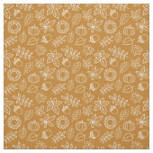 oranje herfst gepatterd stof (Swatch)