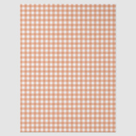 Oranje herfst geruite raster strepen patroon tissuepapier