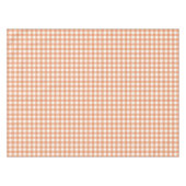 Oranje herfst gingham rasterpatroon tafelkleed (Voorkant (Horizontaal))