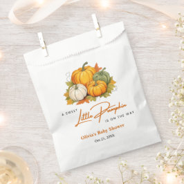Oranje Herfst Herfst Een beetje pompoen Baby showe Bedankzakje