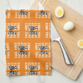 Oranje Herfst kleurpatroon | Schattigee Herfst vib Theedoek (Quarter Fold)