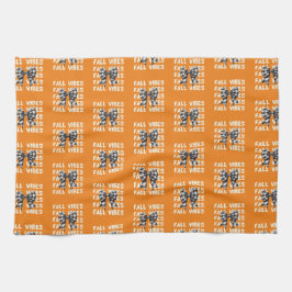 Oranje Herfst kleurpatroon | Schattigee Herfst vib Theedoek