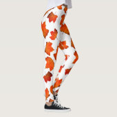 Oranje herfst laat Leggings achter (Rechts)