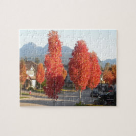 Oranje herfst Leaves Legpuzzel