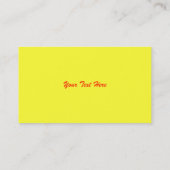 Oranje herfst  leder Visitekaartje (Achterkant)