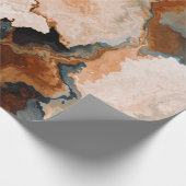 Oranje Herfst najaar Waterverf steen Cadeaupapier (Hoek)