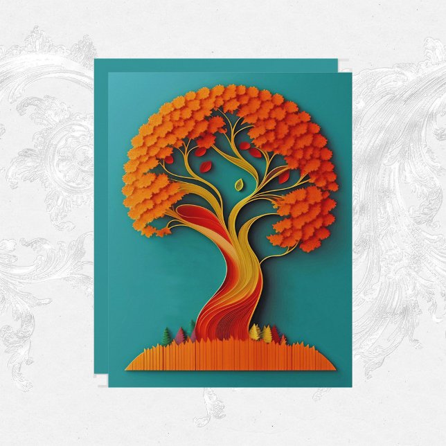 Oranje herfst papier voor quilling-scrapbook (Creator heeft geüpload)