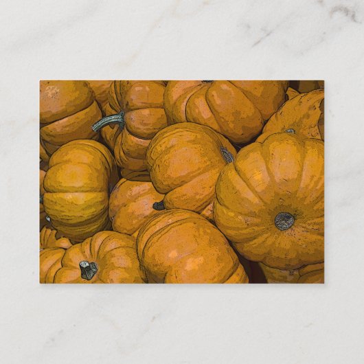 Oranje herfst pomkins Wedding RSVP Response Kaart (Achterkant)