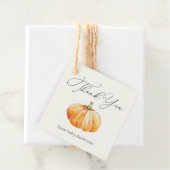 Oranje Herfst Pompoen Dank Je Bedankjes Labels (In situ)