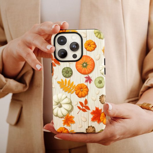 Oranje Herfst Pompoen iPhone 13 Hoes Case Mate