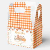 Oranje Herfst Pompoen Patch Verjaardagsfeestgunst  Bedankdoosjes (Geopend)