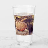 Oranje Herfst Pompoen Thanksgiving Schilderij Glas (Voorkant)