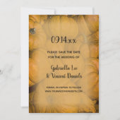 Oranje herfst pompoenen bruiloft sparen Datum Save The Date (Voorkant)