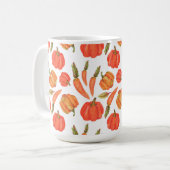 ORANJE HERFST POMPOENEN & WORTELS KOFFIEMOK (Voorkant links)