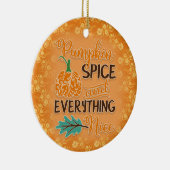 Oranje herfst Pumpkin-Ornament Keramisch Ornament (Rechts)