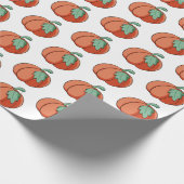 Oranje Herfst Pumpkin Patch Gift Cadeaupapier (Hoek)
