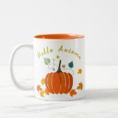 Oranje herfst pumpkini Koffie Mok (Links)