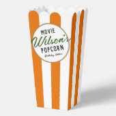 Oranje Herfst Special Event Film Night Popcorn Bedankdoosjes (Voorkant)