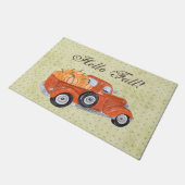  Oranje Herfst Truck en Pumpkins Deurmat (Schuin)