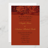 Oranje herfst verbrand kaart (Voorkant / Achterkant)