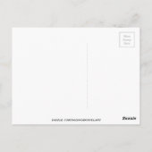 Oranje herfst verlaat oorspronkelijke waterverf ku briefkaart (Achterkant)