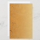 Oranje Herfst Zwemelen Briefpapier (Voorkant / Achterkant)