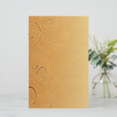 Oranje Herfst Zwemelen Briefpapier (Staand voorkant)