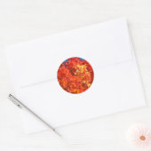 Oranje herfstblaadjes stickers Herfstblaadjes (Envelop)