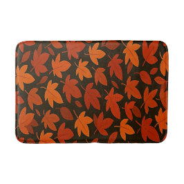 Oranje Herfstbladeren Badmat