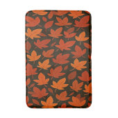 Oranje Herfstbladeren Badmat (Voorkant Verticaal)