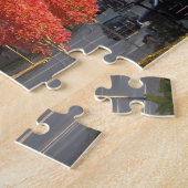 Oranje herfstbladeren legpuzzel (Zijkant)